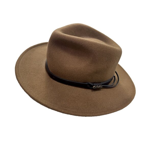 Cabelas Wool Felt Mens L XL Pecan Tan Western Hat All Seasons Outdoors Utility - Picture 6 of 16